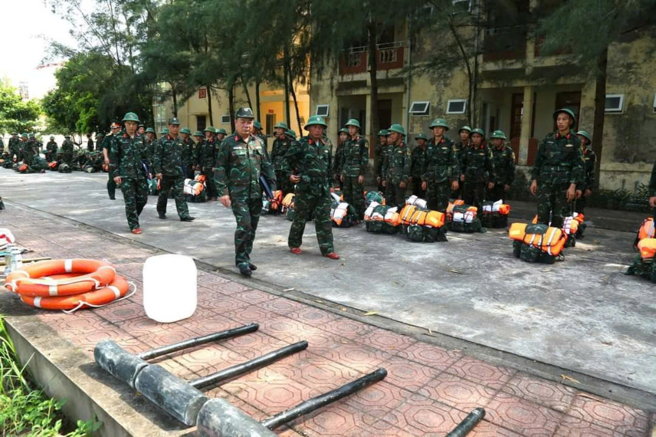 Trung đoàn 568 (Bộ CHQS tỉnh Thái Bình): Cơ động lực lượng sẵn sàng ứng phó bão số 3